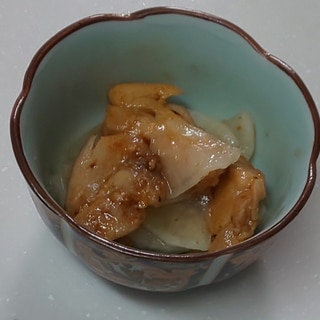 ピリ辛味つき鶏肉と大根のポン酢和え(*^^*)